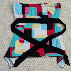 Geometric Multicolor Women's Blouse